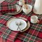Holiday Plaid Yarn Dyed Fabric Table Cloth, Holiday, Winter, and Christmas Tablecloth (60" X 104" Rectangular, Red)